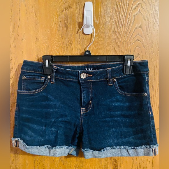 a.n.a Pants - a.n.a Women's Dark Blue Jean Shorts